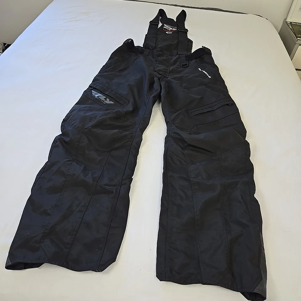 Fly Racing SNX Pro Bib Pants Snowmobile Insulated Performance Black Men's 2XL - Image 4 of 4