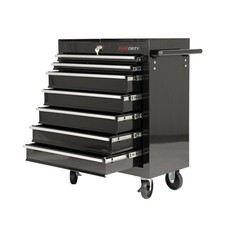 7-Drawer Rolling Tool Cart with Locking Mechanism & Wheels Mobile Tool Cabinet