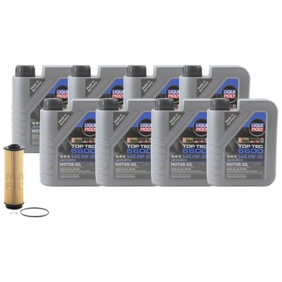 8L Liqui Moly Top Tec 6600 0W20 Mann Engine Oil Change Kit for G22 M440i G01 X3