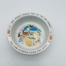 Avon 1984 Hey Diddle Diddle Nursery Rhyme Bowl 6 1/4  x 1 3/4  Child Dining