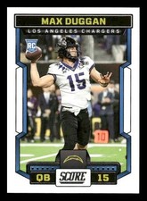 2023 Score #308 Max Duggan RC Rookie Los Angeles Chargers