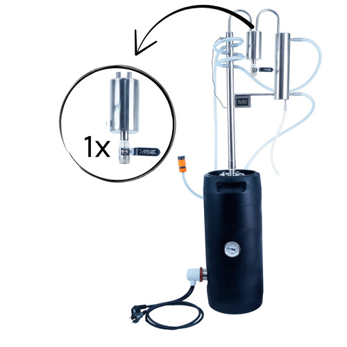 Elektrische Destille 20L KEG – Destillationsgerät, Destillationskolonne