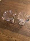 Hand Painted Cream and Sugar Pink Depression Glass Vintage Serving Dishes 4” — photo 7