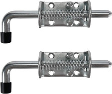 Steel Spring Loaded Latch Pin Assembly 6.5 Inch with 2-Set Spring Latches - Heav