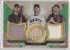 2017 Triple Threads Relic Combos Emerald 6/18 Buster Posey Brandon Crawford 0b0