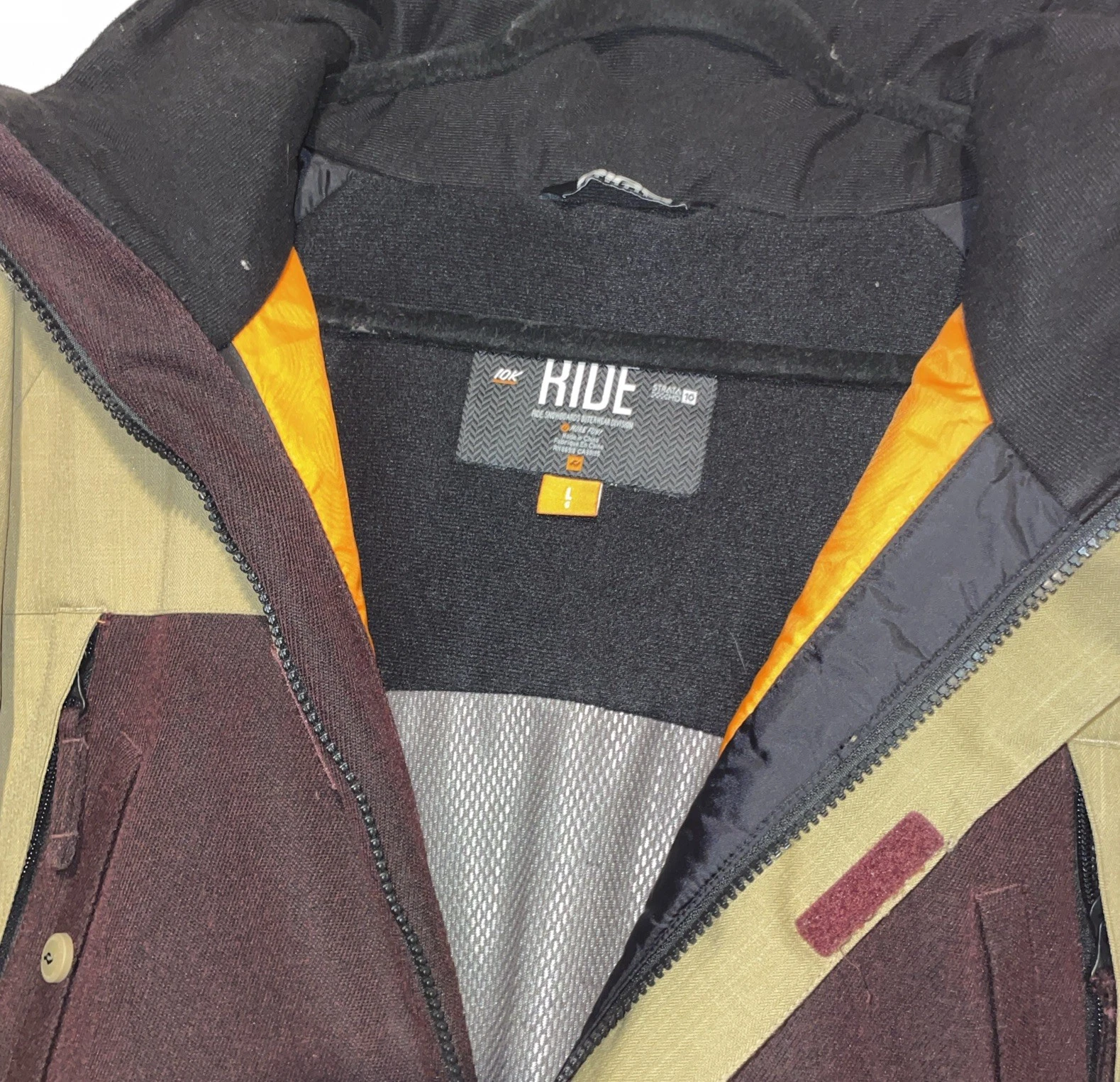 RIDE Snowboards Men's MONTLAKE Snow Jacket - Taupe/Khaki - Large - NWT
