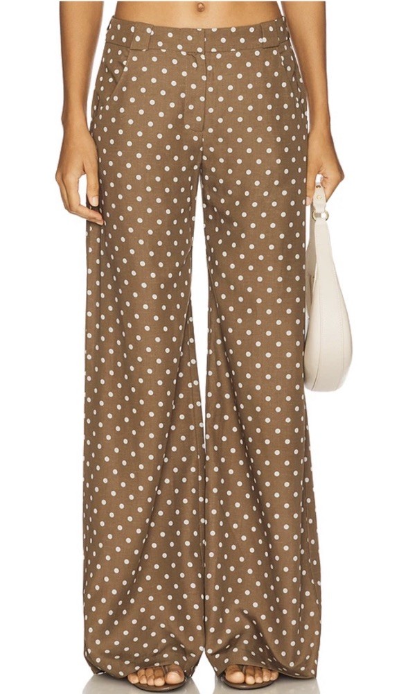 Amanda Uprichard x REVOLVE Saddler Pants in Brown M $202! (SEE DESCRIPTION)