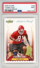 2006 -TAMBA HALI- /32 PSA 9 Score ARTIST'S PROOF POP 1 Rookie Insert Card - RC. rookie card picture