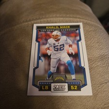 2023 PANINI SCORE KHALIL MACK BASE FOOTBALL CARD LOS ANGELES CHARGERS NFL 297
