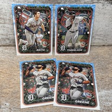 2024 Topps Holiday Detroit Tigers Team Lot - 4 Cards Colt Keith RC, Riley Greene
