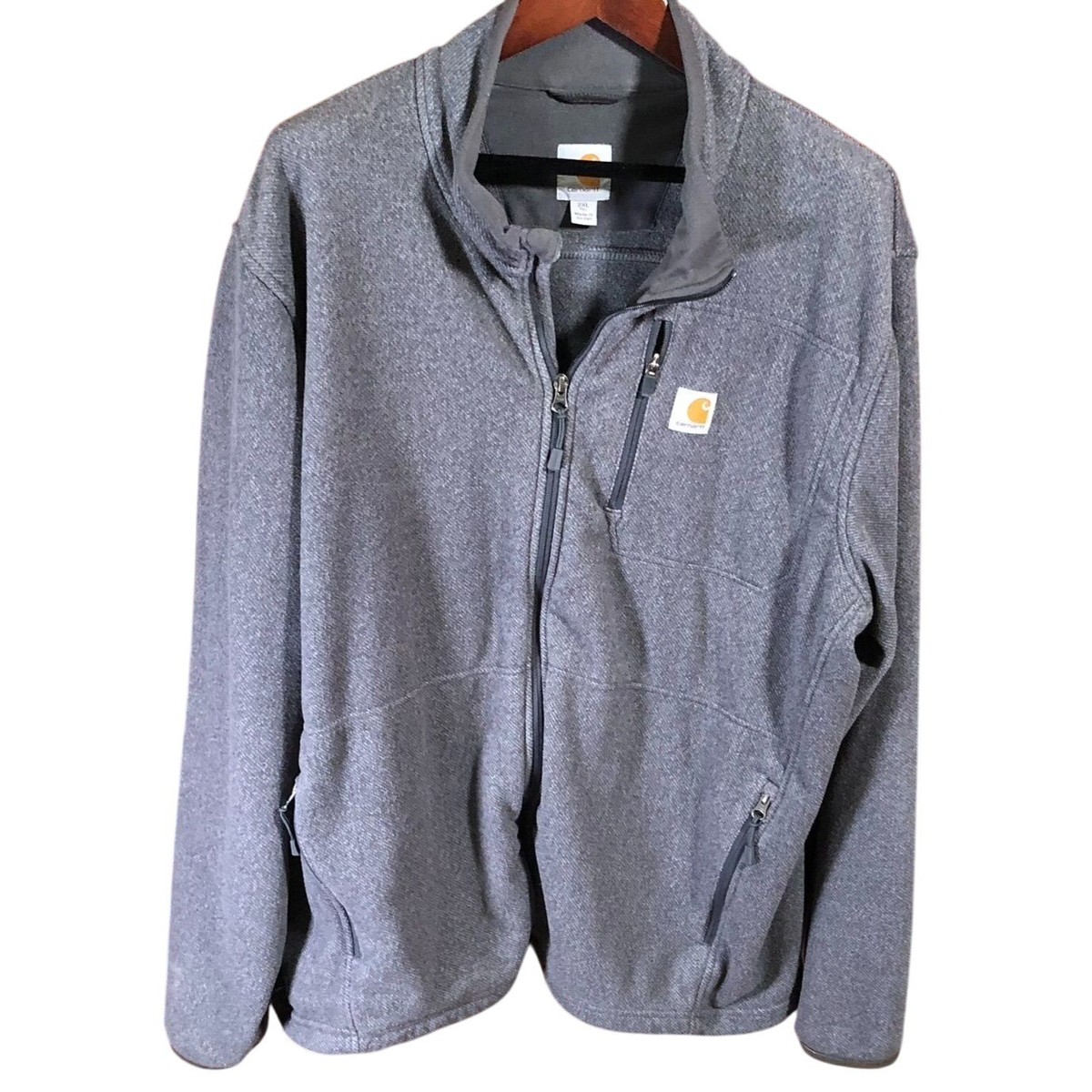Carhartt Dalton Full‑Zip Fleece Jacket 103832‑036 Shadow Heather