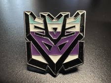 Transformers Decepticon Enamel Pin Badge Megatron Metal Brooch Shield
