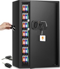 144 Keys Fireproof Cabinet Safe With Adjustable Hook Plates and Tags, Anti-Theft