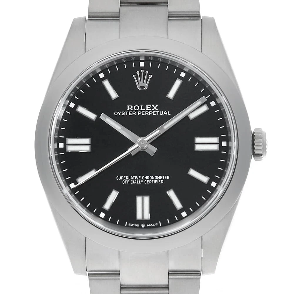 Rolex — ROLEX Oyster Perpetual 41 124300 black Random Number second hand mens