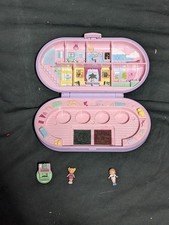 VTG 1992 Polly Pocket Stampin School Stamp 2 dolls  1 Stamp Bluebird Toys 90s