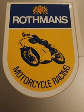 ROTHMANS MOTORCYCLE RACING ORIGINAL ISSUE STICKER