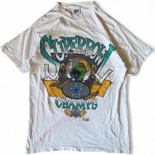 Dallas Cowboys Marvin the Martian Super Bowl T-shirt reprint VK17399