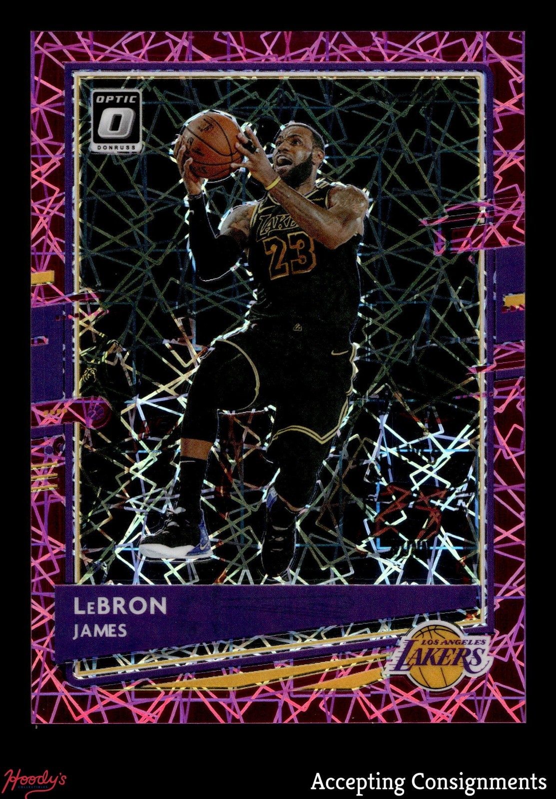 2020-21 Donruss Optic Pink Velocity #13 LeBron James LAKERS 26/79