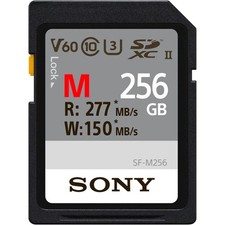 Sony SF-M256 256GB SD Class 10 UHS-II 277MB/s 150MB/s Extended SFG2M