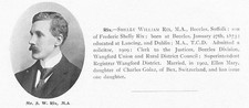 Shelly William Rix of Beccles, Suffolk - Antique Print 1912