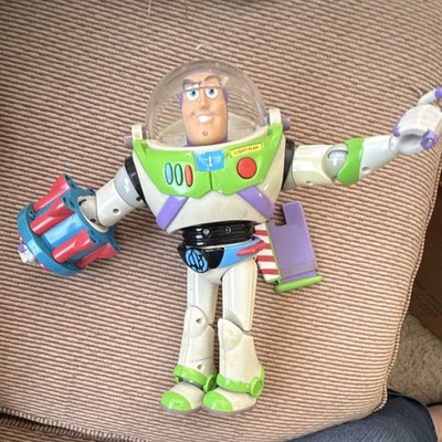 Disney Pixar Toy Story Buzz Lightyear Plastic Action Figure White Green Purple