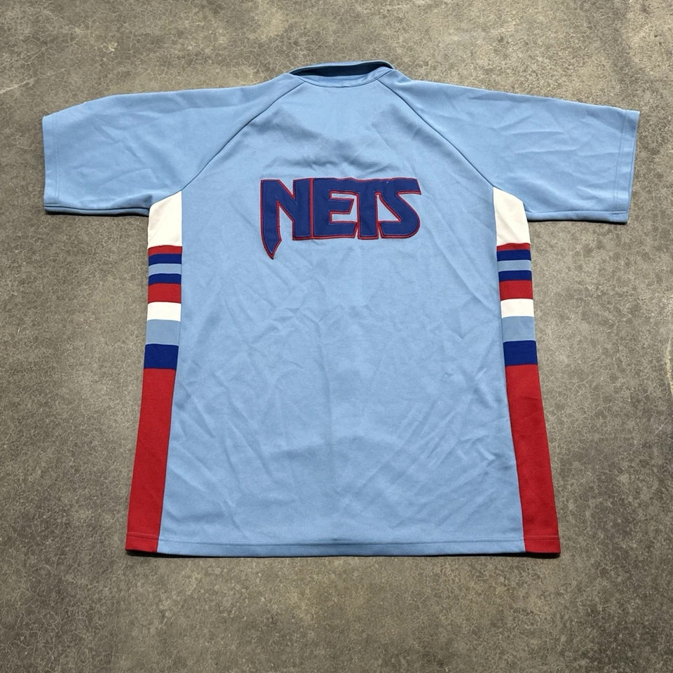 Majestic NBA basketball Warm Up Hardwood Classic Brooklyn Nets Sz XXL - Image 2 of 4