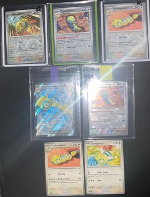 Dunsparce & Dudunsparce 7x Pokemon Card Lot - Full Art+PokeBall Holo+Reverse+Reg