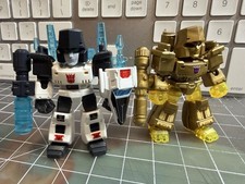 2x Blokees Transformers MEGATRON Defender Class - Shattered Glass & Gold Version