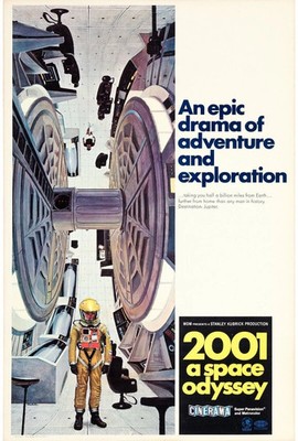 2001: L ODYSSÉE DE L ESPACE, KEIR DULLEA, 1968, REPRO MOVIE POSTER, VINTAGE, HQ