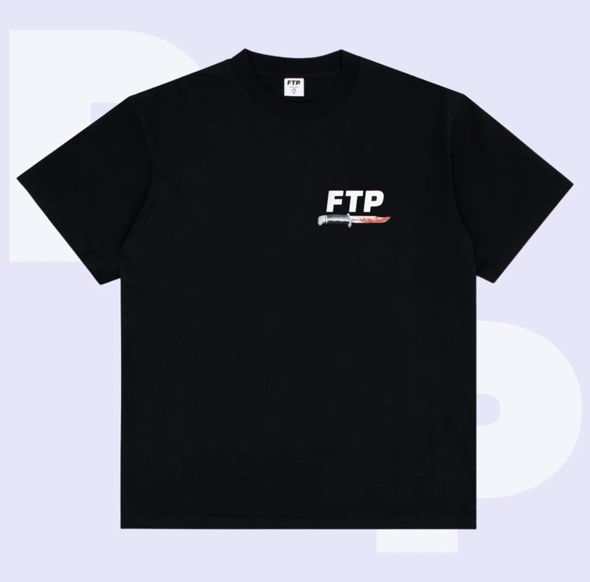 XL FTP Ghost Face Logo Tee Black | eBay