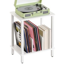 Small End Table, 2-Tier Record Player Stand Vinyl Record Turntable Stand with...