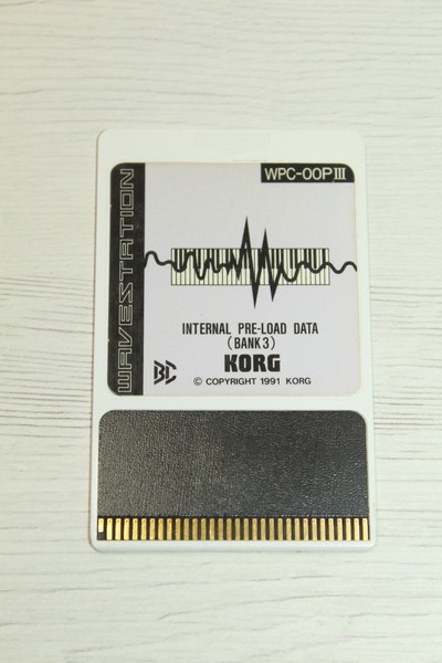 WAVESTATION WPC-00PIII KORG INTERNAL PRE-LOAD DATA BANK 3 ORIGINAL JAPAN 1991