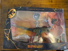 Mattel Jurassic World Velociraptor Diloposaurous Dinosaur Action Figure