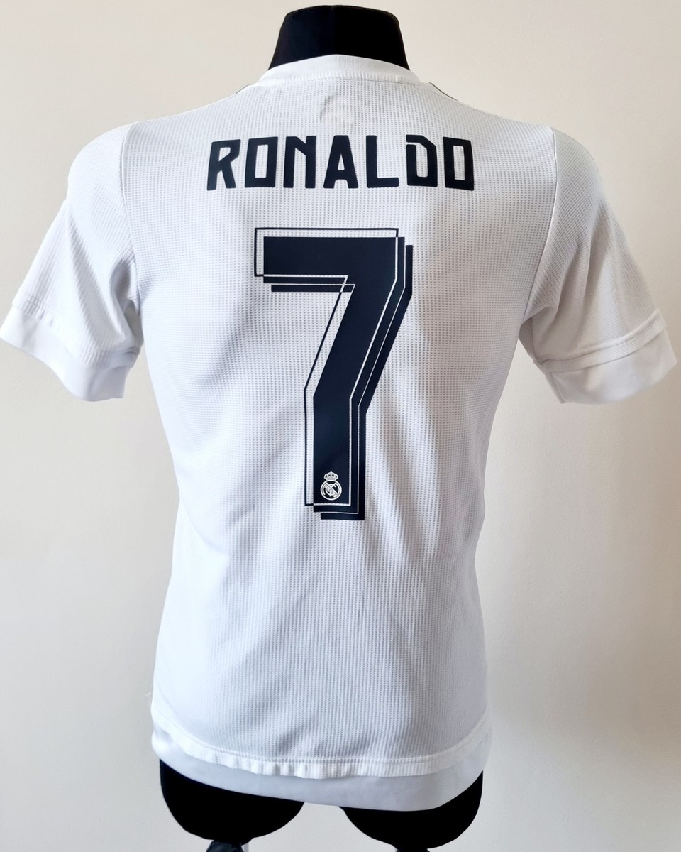Real Madrid 2015 - 2016 Home football Adidas shirt #7 Ronaldo size