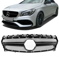 Sport KüHlergrill Schwarz Glanz Passt FüR Mercedes C117 W117 CLA Mopf + 45 AMG