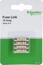 4 Pack Schneider 13A Domestic Fuses Plug Top Household Mains Cartridge Fuse UK