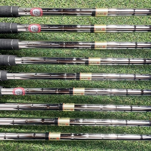 Lefty TaylorMade M4 Iron Set 4I-9I.Pw.Aw.Sw 9 peace Shaft REAX JP Flex S Used - Picture 6 of 8