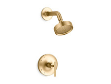 Kohler Purist Rite-Temp Shower Trim Kit With Lever Handle Vibrant Brushed Modern