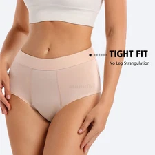 3pc Menstrual Panties High Waist Leak Proof Period Briefs Women Cotton Underwear