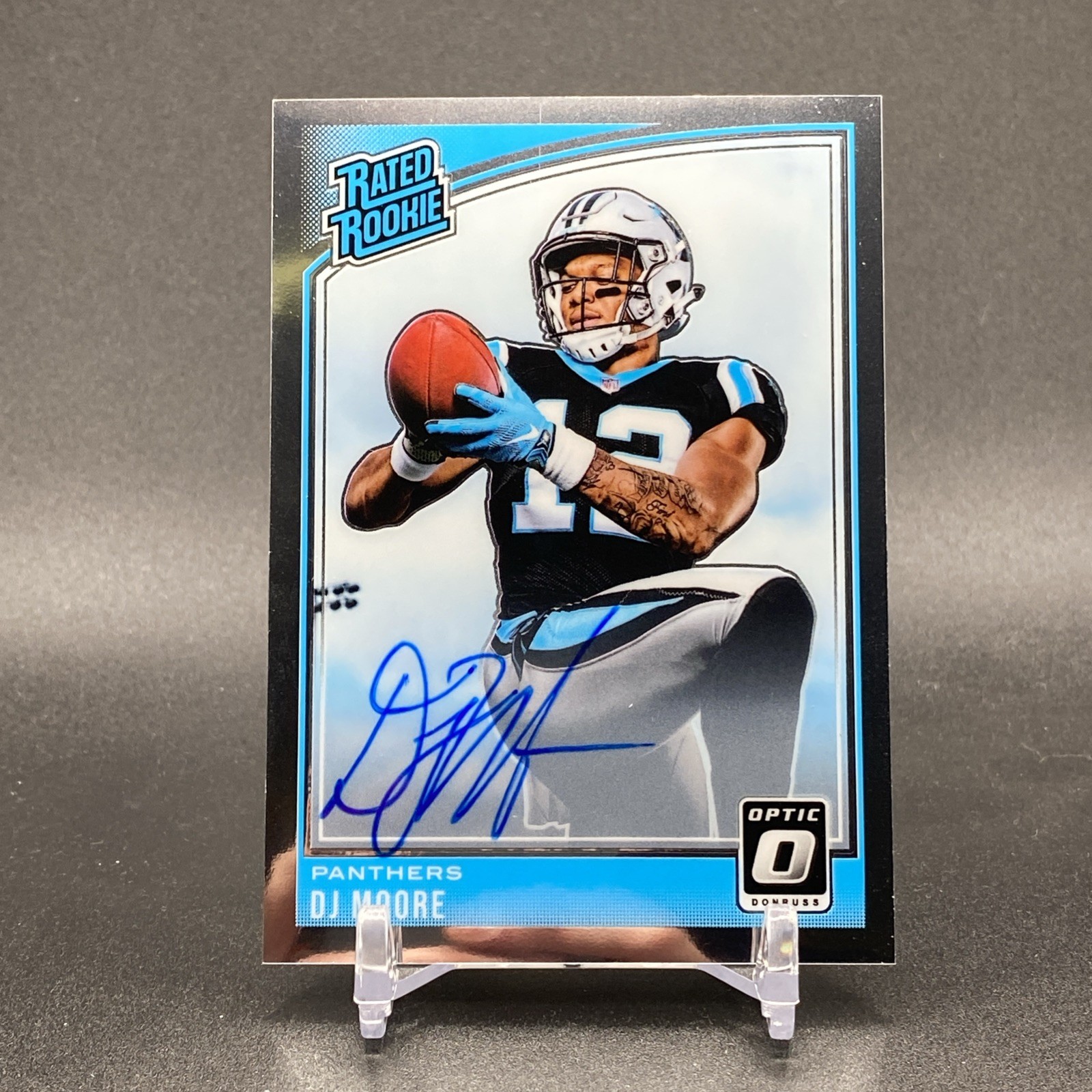 2018 Panini Donruss Optic D.J. Moore Rated Rookie Auto /50