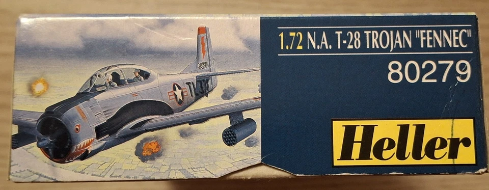 N.A. T-28 TROJAN "FENNEC" 1:72 HELLER Kit di montaggio doppio - Immagine 3 di 4