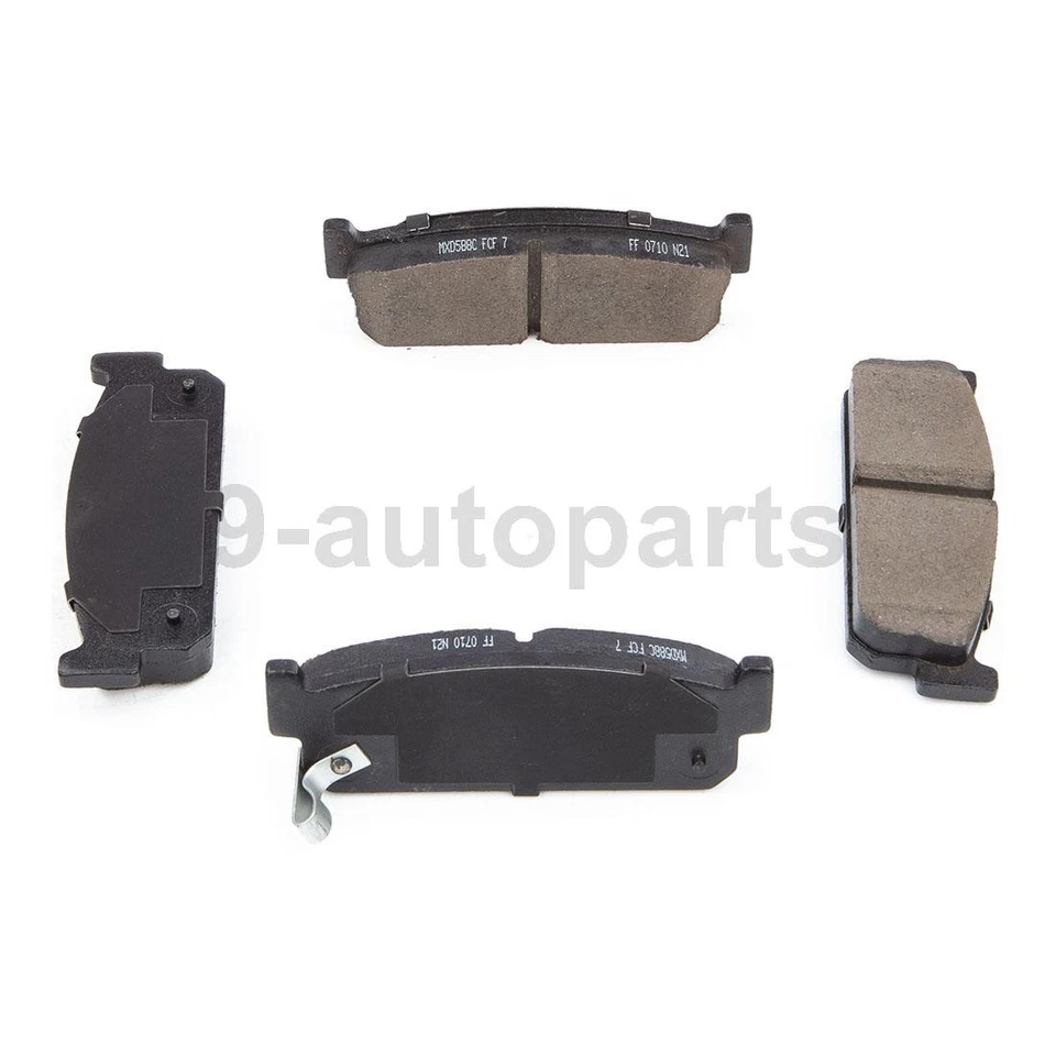 Rotores de freno traseros y pastillas de freno de cerámica para 1994 1995 1996 Infiniti Q45 Foto 2 de 4