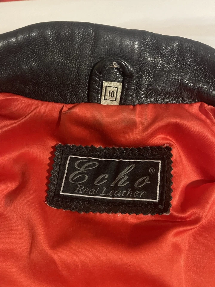 Chaqueta de cuero Echo Real Foto 3 de 4