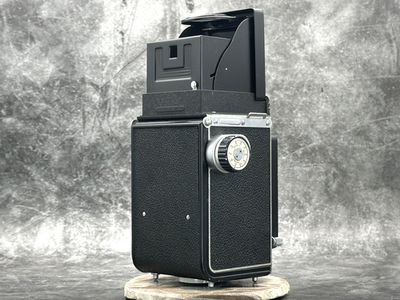 MINT] RICOH Ricohflex Dia TLR Film Camera 80mm f3.5 w/Case, Hood