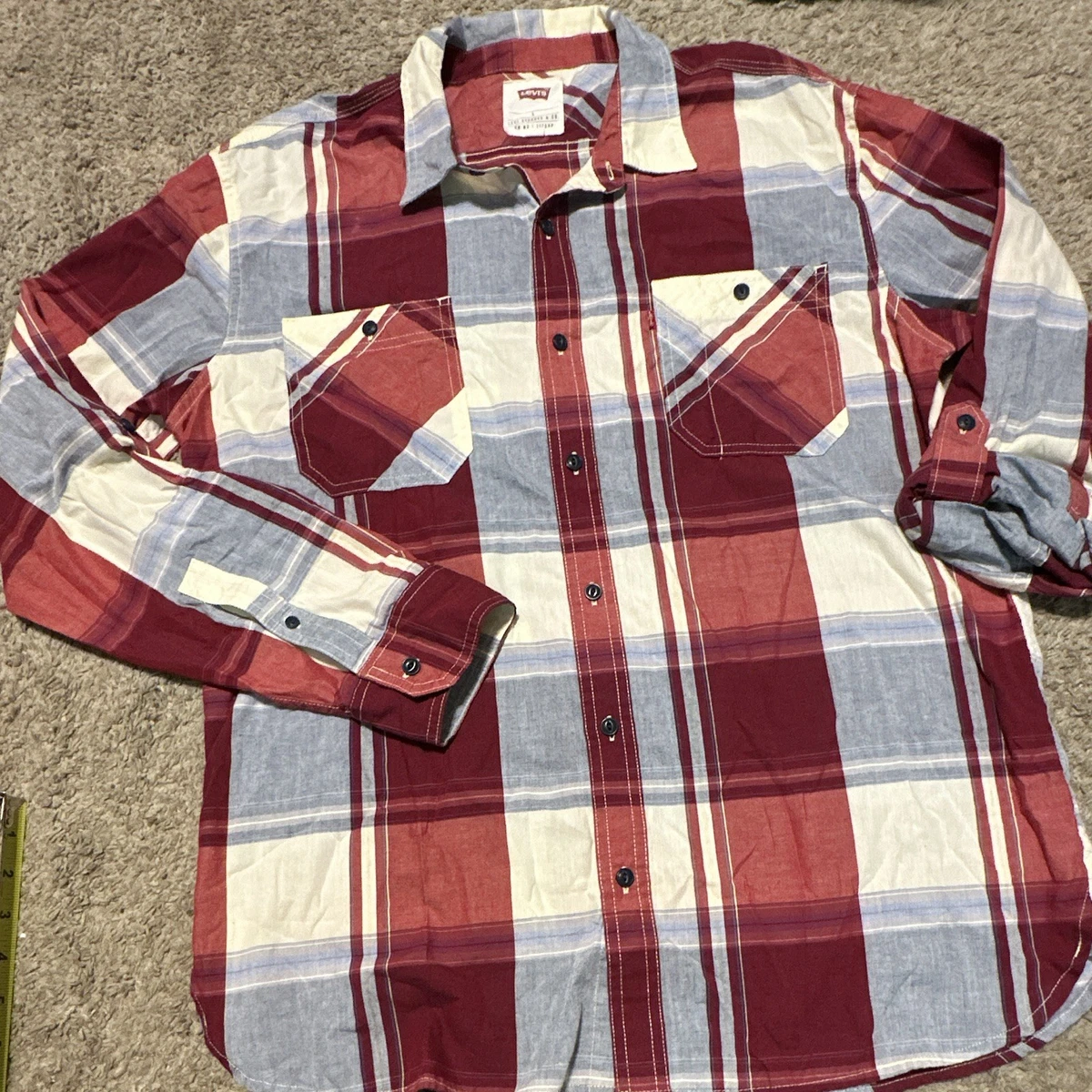 Levi's Red Shirts for Men for sale | eBay