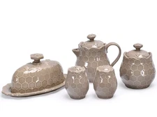 Temp-tations Bee-lieve 5-Pc Tabletop Completer Set, TAUPE, T49234