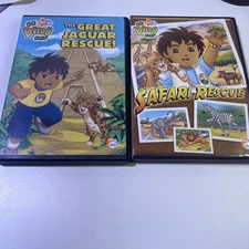 Lot of 2 Go Diego Go! DVD Jaguar Rescue and Safari Rescue Nick Jr. Nickelodeon