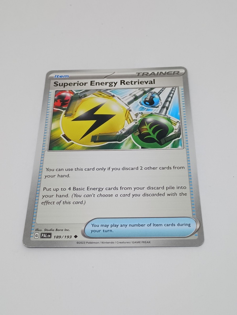 Superior Energy Retrieval 189/193 Paldea Evolved Trainer Item Pokemon TCG  Card | eBay