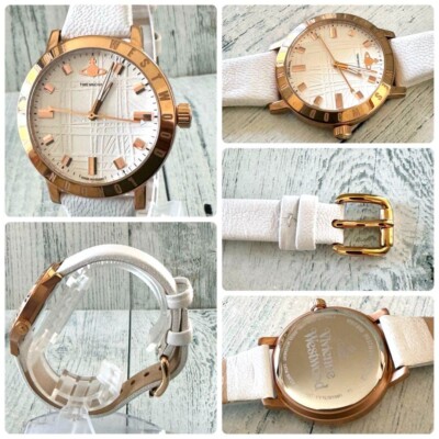 Vivienne Westwood Watch Orb Pink Gold Used From Japan Check