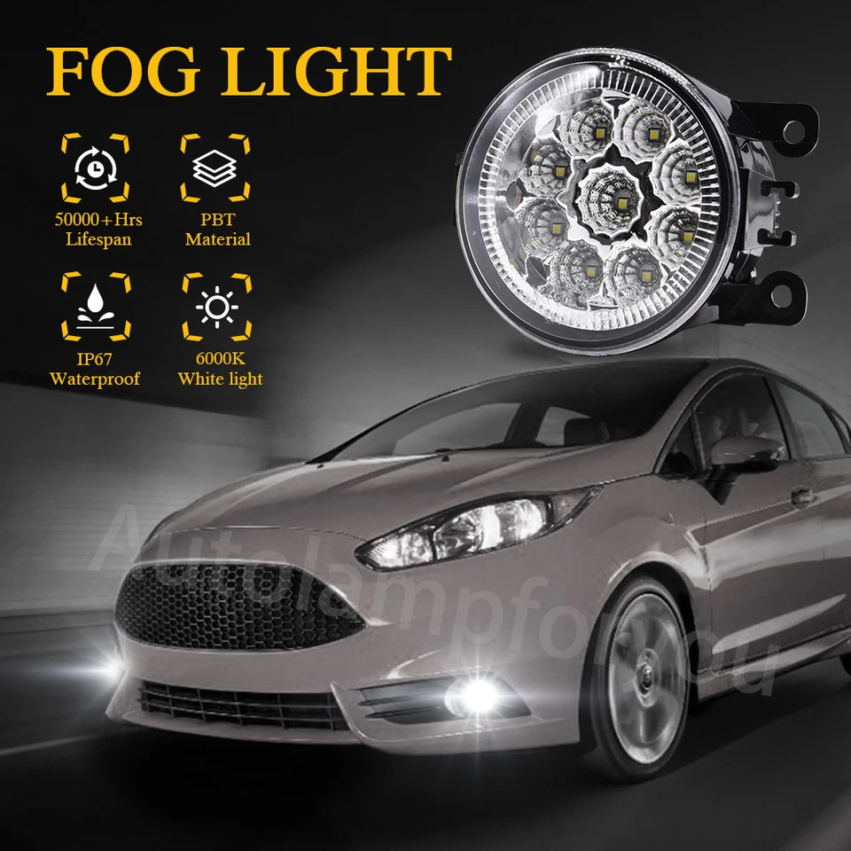 For Land Rover Range Rover Sport 2009-2013 LED Frout Bumper Fog Light Lamps - Image 2 of 4